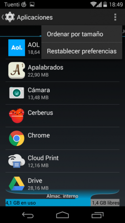 desintalar aplicaciones android