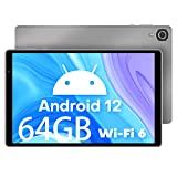 TECLAST P25T Tablet 10 Pulgadas Android 12, 4GB RAM+64GB ROM (1TB TF), 5G+2.4G WiFi, Quad-Core 1.8GHz, 5000mAh/TF/BT5.0/FHD 1280x800/Dobles Cámaras/OTG/Type C/3.5mm Jack para Auriculares