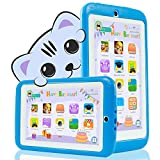 YESTEL Tablet para Niños 7 Pulgadas Android 8.1 Tableta Infantil y Quad Core 2GB RAM y 32GB ROM de WiFi y Bluetooth IPS HD 1024 * 600 Dual Camera Entertainment Education-Azul