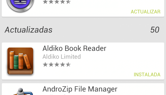 Actualizaciones automáticas y manuales en Android