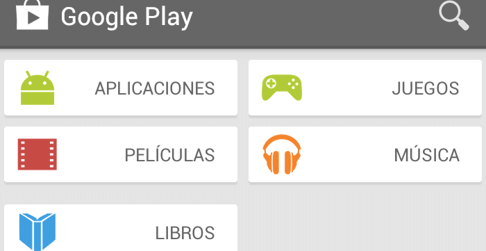 Google Play nuevo diseño