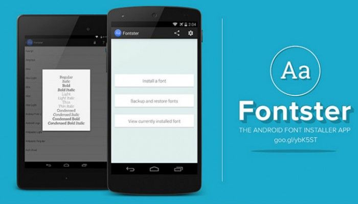 fontster para android
