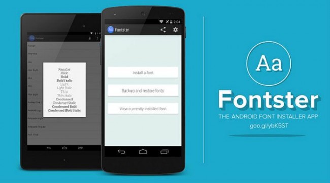 fontster para android