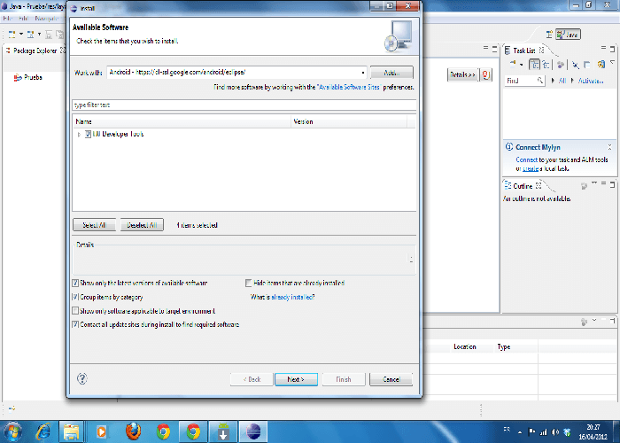 instalar Eclipse, SDK y ADT de android instalar Eclipse, SDK y ADT de android