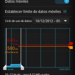 Uso de datos en Android ICS