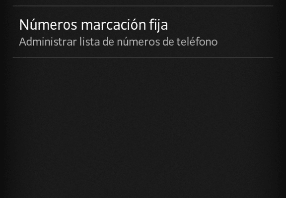 Configurar la marcación fija en Android