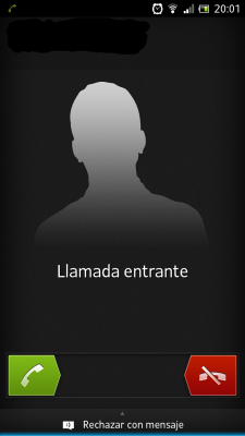 Rechazar llamada con mensaje