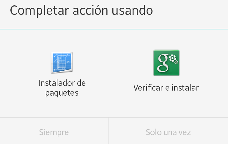 Verificar aplicaciones Android