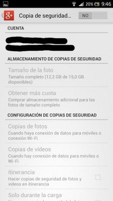 Copia seguridad Google+